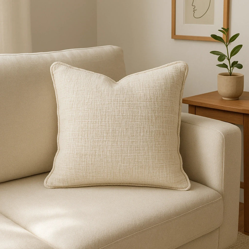 כריות נוי Yria בגוון בז' נורדי בעיצוב סקנדינבי