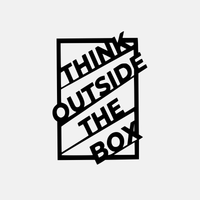 תמונת מתכת Tenk Think אפקט עומק בעיצוב מודרני והשראתי