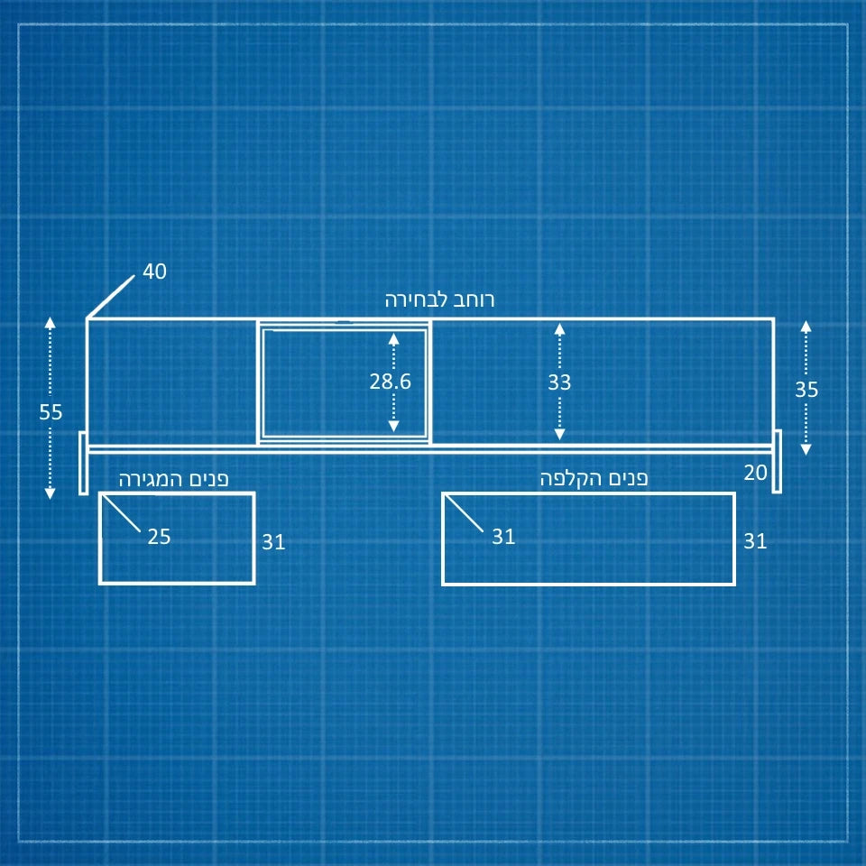 מזנון טלוויזיה מודרני Nordic עם תא פתוח עץ, דלת קלאפה ורגלי מתכת דקות