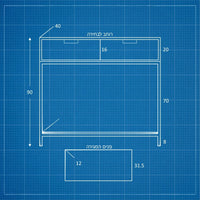 קונסולת כניסה Parizia עם מגירות ומדף תחתון, גוף בגימור פורניר ורגלי מתכת דקות בעיצוב מודרני־תעשייתי | פוני סטייל