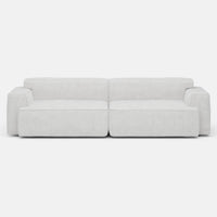 Snohvit – ספה מודרנית מינימליסטית עם מושב עמוק ונוחות מקסימלית