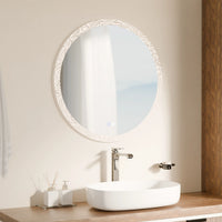 מראה לאמבטיה עגולה עם תאורת לד היקפית – דגם Ring