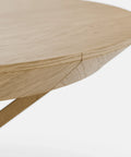 Lorne – שולחן אוכל עגול נפתח עד 18 סועדים עם רגלי עץ אלון ועיצוב סקנדינבי