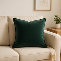 כריות נוי Elin טורקיז עמוק קטיפה מוברשת