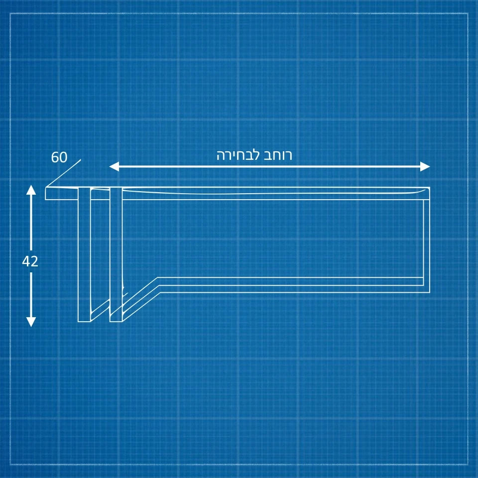 שולחן סלון מעץ מלא Workx עם פלטת אלון טבעי ובסיס ברזל שחור בעיצוב תעשייתי