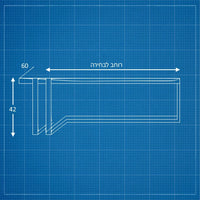 שולחן סלון מעץ מלא Workx עם פלטת אלון טבעי ובסיס ברזל שחור בעיצוב תעשייתי