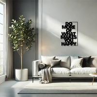 תמונת מתכת Mer Do More אפקט עומק בעיצוב השראתי ומודרני