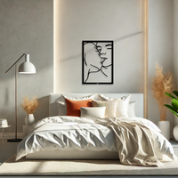 תמונת מתכת זוג Kys בעיצוב מינימליסטי אפקט עומק תלת-ממדי