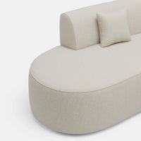 ספה מודרנית מעוצבת עם ריפוד בוקלה – דגם Kivo