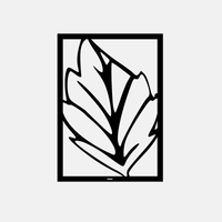 תמונת מתכת Lov אפקט עומק בעיצוב טבעי ומודרני