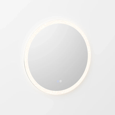 מראה לאמבטיה עגולה עם תאורת לד היקפית – דגם Ring