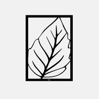 תמונת מתכת Lov אפקט עומק בעיצוב טבעי ומודרני