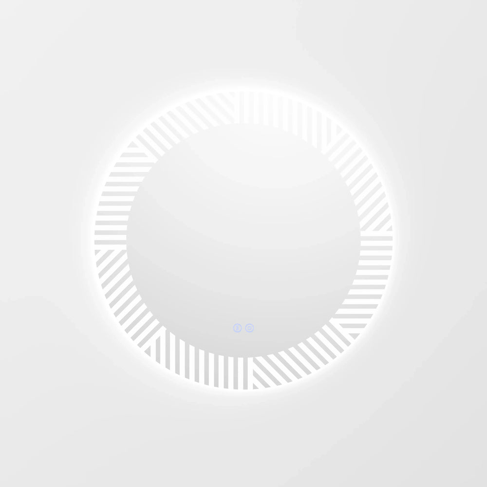 מראה לאמבטיה חכמה עם תאורת לד, מפשיר אדים וטאץ׳ – דגם Solring