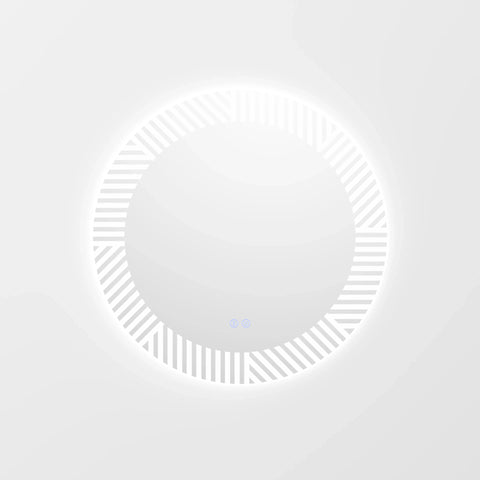 מראה לאמבטיה חכמה עם תאורת לד, מפשיר אדים וטאץ׳ – דגם Solring